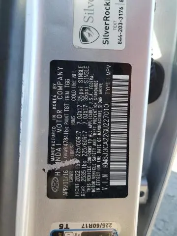 2016 HYUNDAI TUCSON LIMITED  