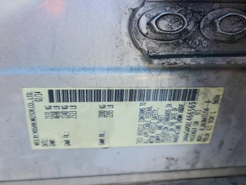 2014 NISSAN MAXIMA S  