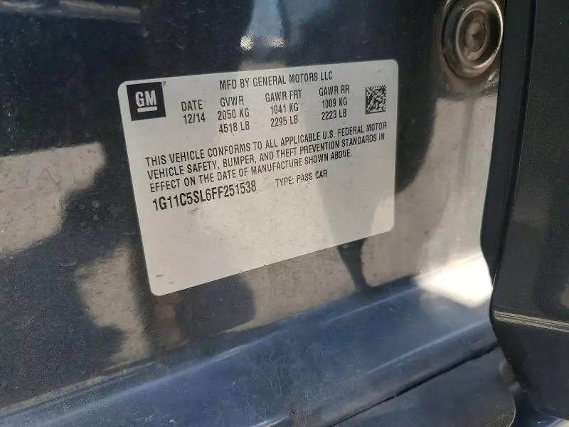 2015 CHEVROLET MALIBU 1LT  