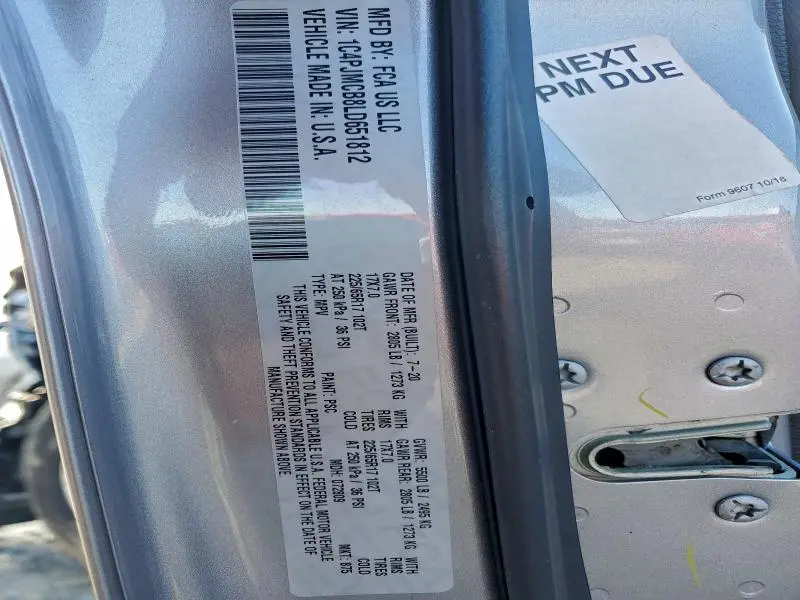 2020 JEEP CHEROKEE LATITUDE  