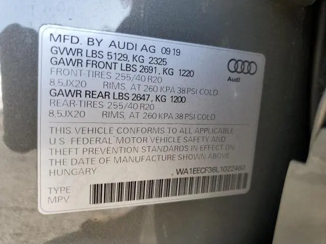 2020 AUDI Q3 PREMIUM PLUS S-LINE  