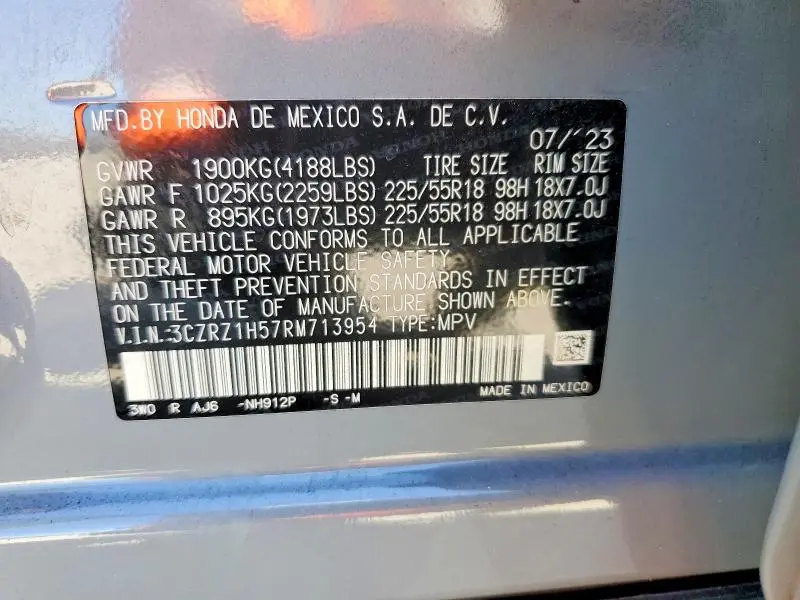 2024 HONDA HR-V SPORT  
