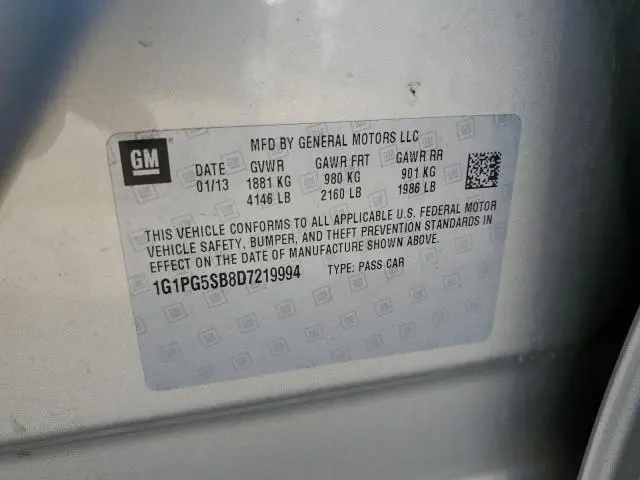 2013 CHEVROLET CRUZE LTZ  