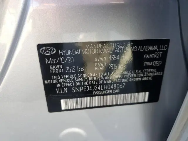 2020 HYUNDAI SONATA SEL PLUS  