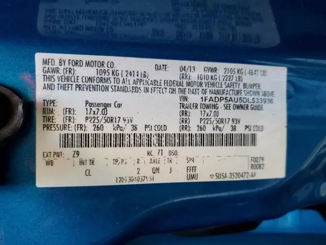 2013 FORD C-MAX SE  