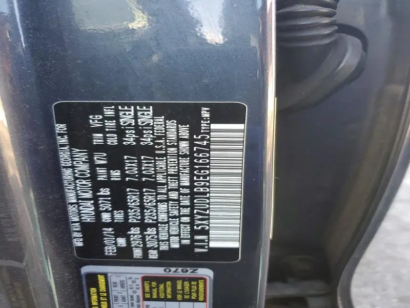 2014 HYUNDAI SANTA FE SPORT   