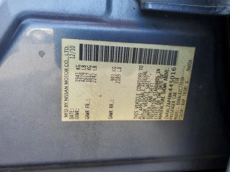 2011 NISSAN ALTIMA 2.5  