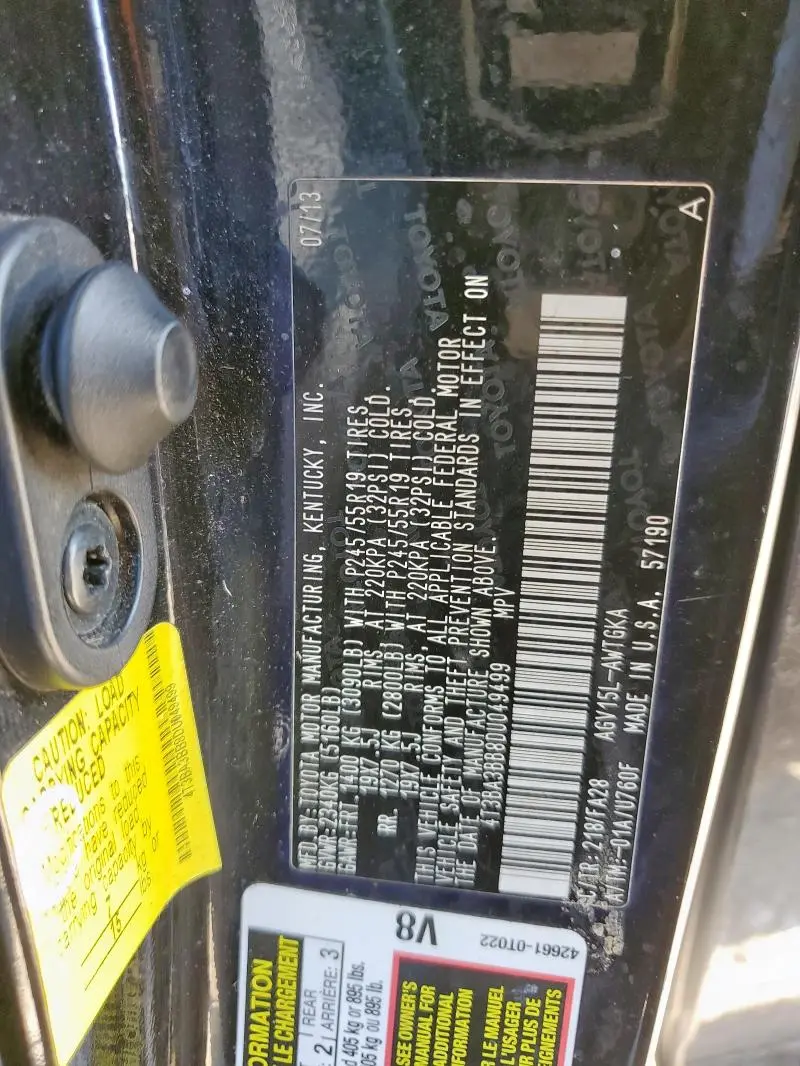 2013 TOYOTA VENZA LE  