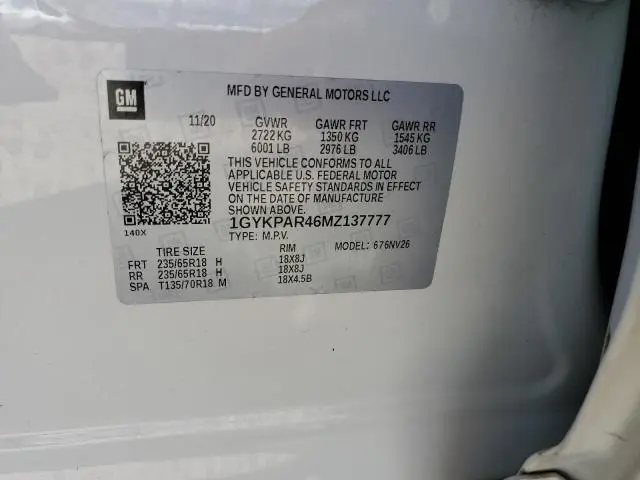 2021 CADILLAC XT6 LUXURY  