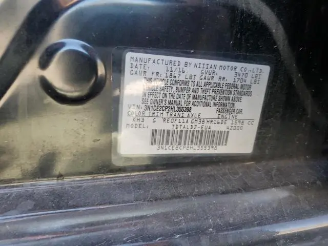 2017 NISSAN VERSA NOTE S  