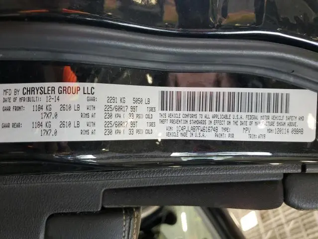 2015 JEEP CHEROKEE SPORT  