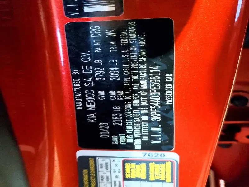 2023 KIA FORTE GT LINE  