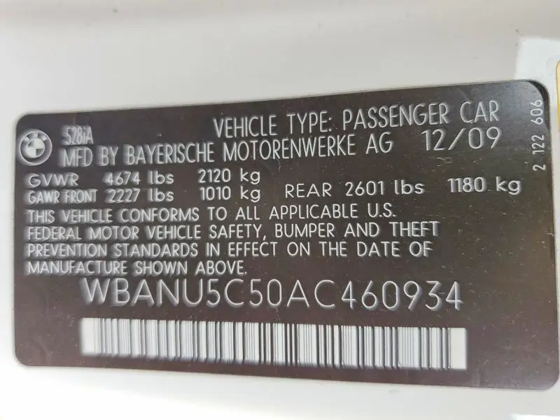 2010 BMW 528 I  