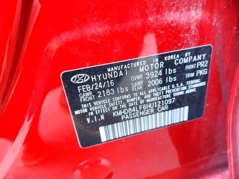 2017 HYUNDAI ELANTRA SE  