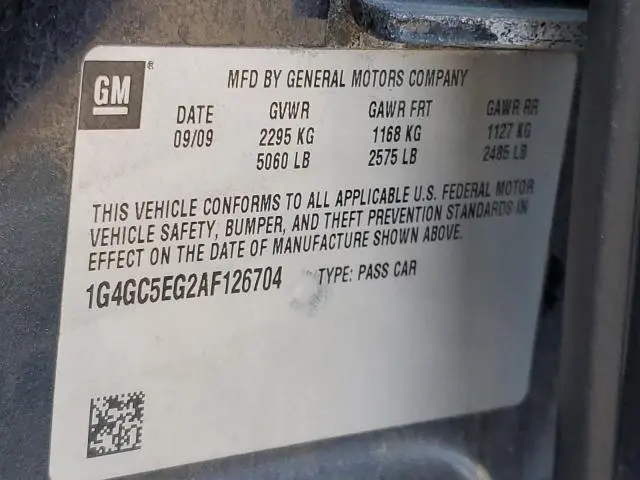 2010 BUICK LACROSSE CXL  