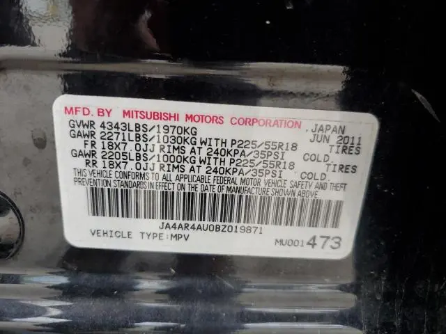 2011 MITSUBISHI OUTLANDER SPORT SE