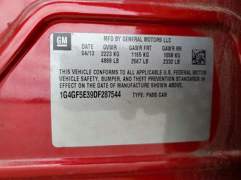 2013 BUICK LACROSSE PREMIUM  