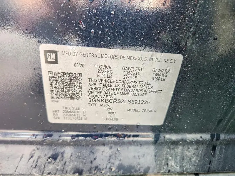 2020 CHEVROLET BLAZER 2LT  