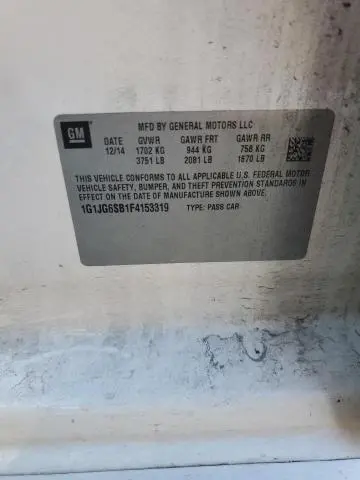 2015 CHEVROLET SONIC RS  