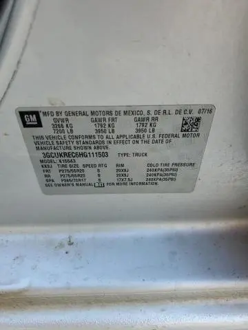 2017 CHEVROLET SILVERADO K1500 LT  