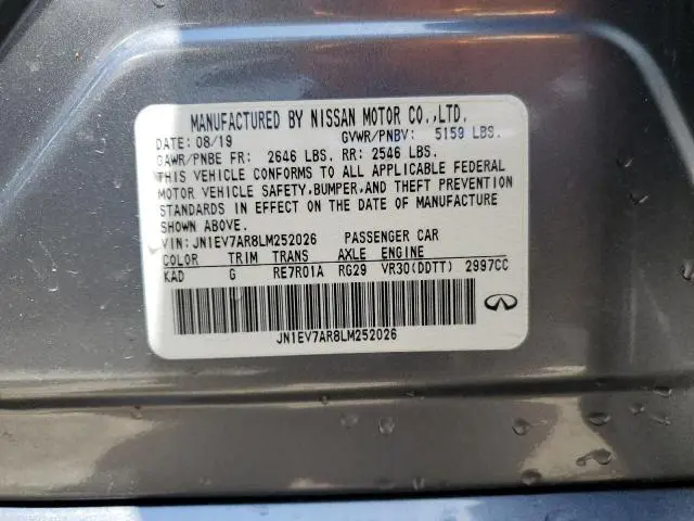 2020 INFINITI Q50 PURE  