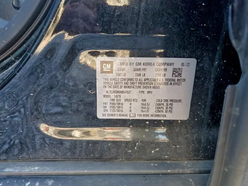 2022 CHEVROLET TRAX LS  