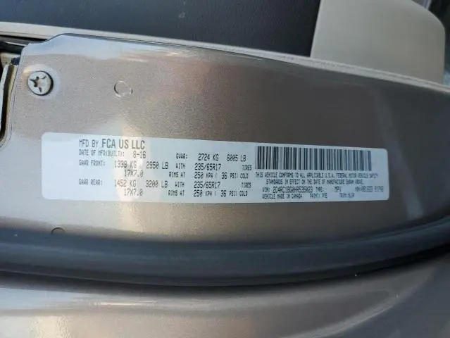 2017 CHRYSLER PACIFICA TOURING L  