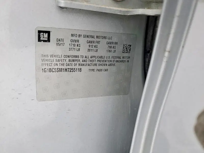 2017 CHEVROLET CRUZE LS  