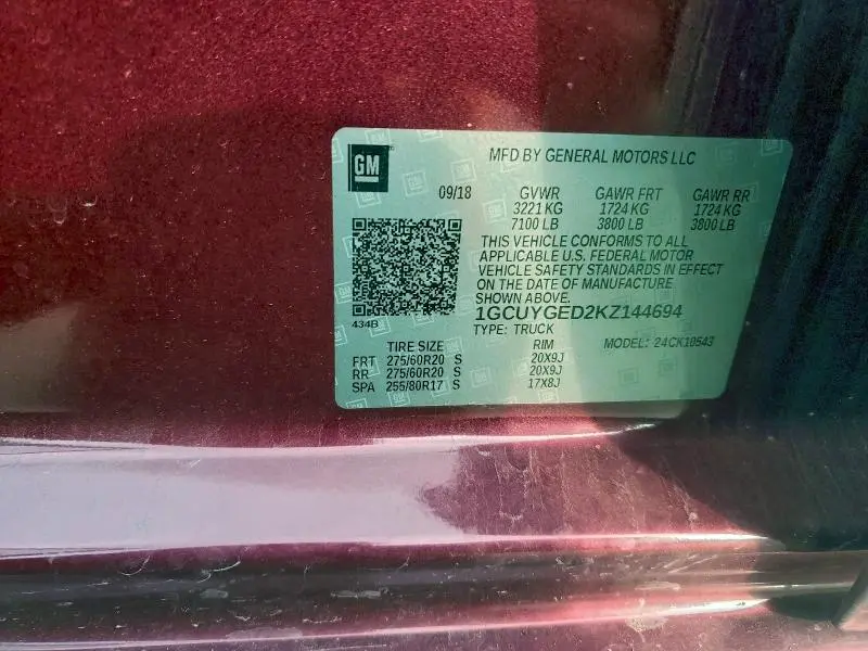 2019 CHEVROLET SILVERADO K1500 LTZ  