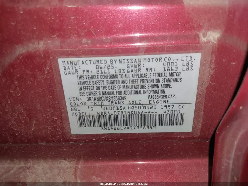 2025 NISSAN SENTRA SV