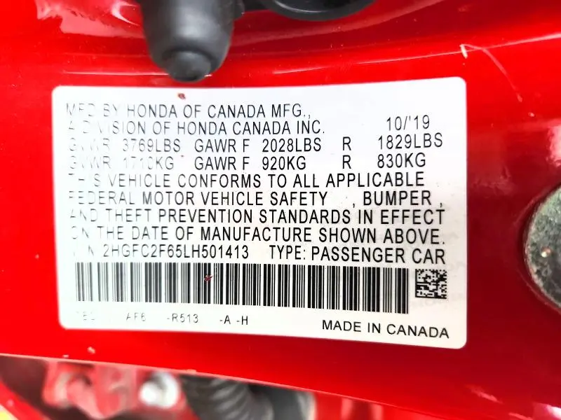 2020 HONDA CIVIC LX  