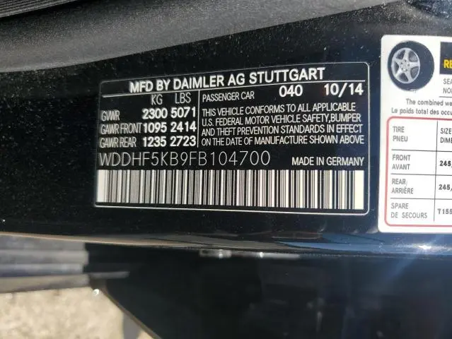 2015 MERCEDES-BENZ E 350  