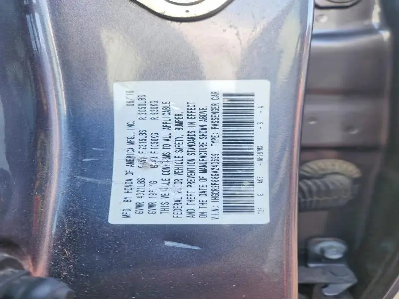 2016 HONDA ACCORD EXL  