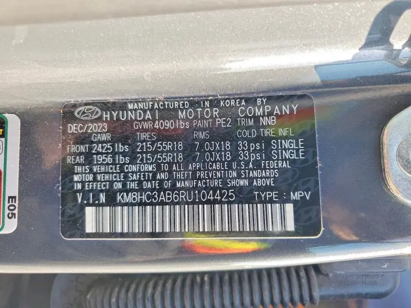 2024 HYUNDAI KONA   