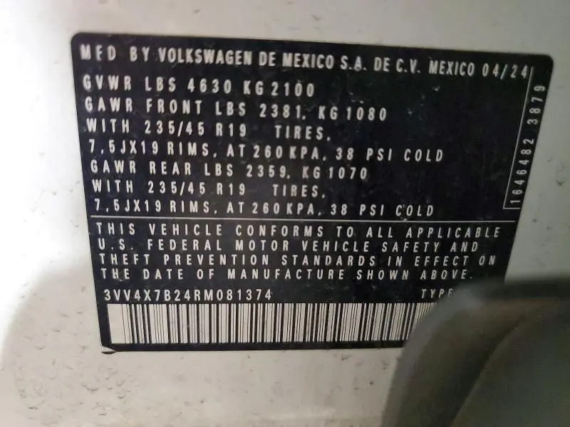 2024 VOLKSWAGEN TAOS SEL  