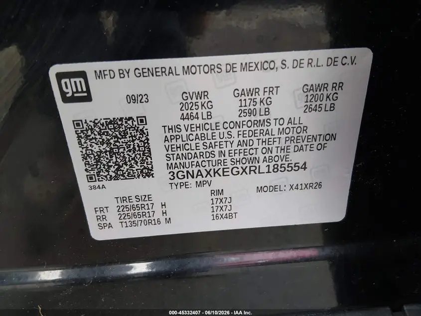 2024 CHEVROLET EQUINOX FWD LT