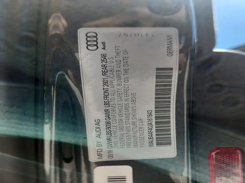 2018 AUDI S4 PREMIUM PLUS  