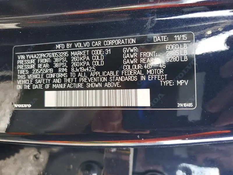 2016 VOLVO XC90 T6 AWD T6 MOMENTUM