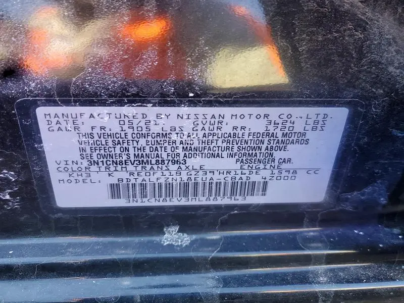 2021 NISSAN VERSA SV  