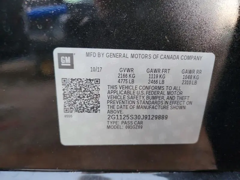 2018 CHEVROLET IMPALA PREMIER  