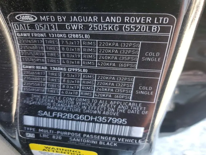2013 LAND ROVER LR2 HSE  