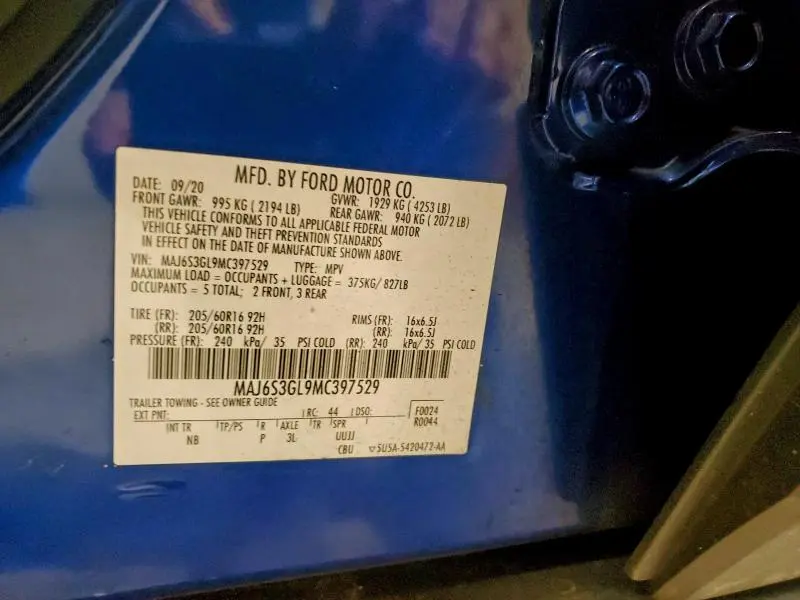 2021 FORD ECOSPORT SE  