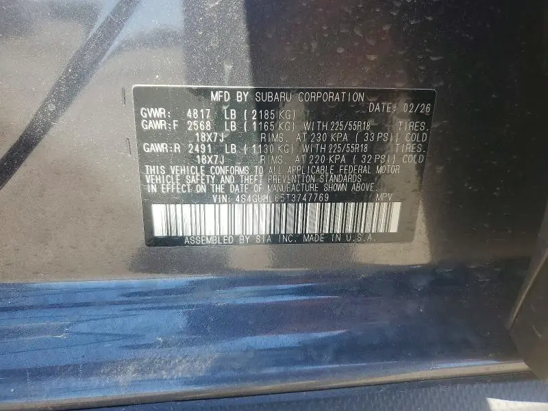 2026 SUBARU CROSSTREK LIMITED  