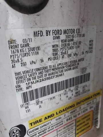 2011 FORD EXPEDITION EL LIMITED