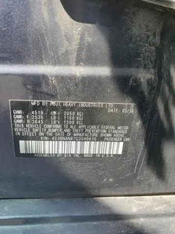 2016 SUBARU LEGACY 2.5I LIMITED  