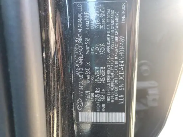 2022 HYUNDAI SANTA CRUZ SEL  