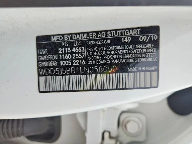 2020 MERCEDES-BENZ CLA AMG 35 4MATIC  