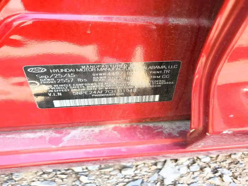 2016 HYUNDAI SONATA SE  