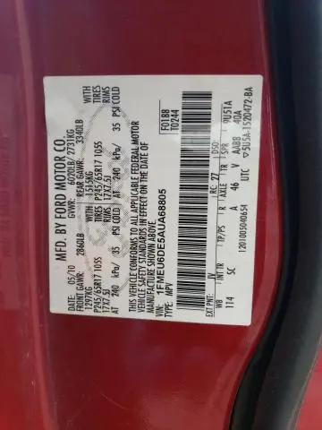 2010 FORD EXPLORER XLT  
