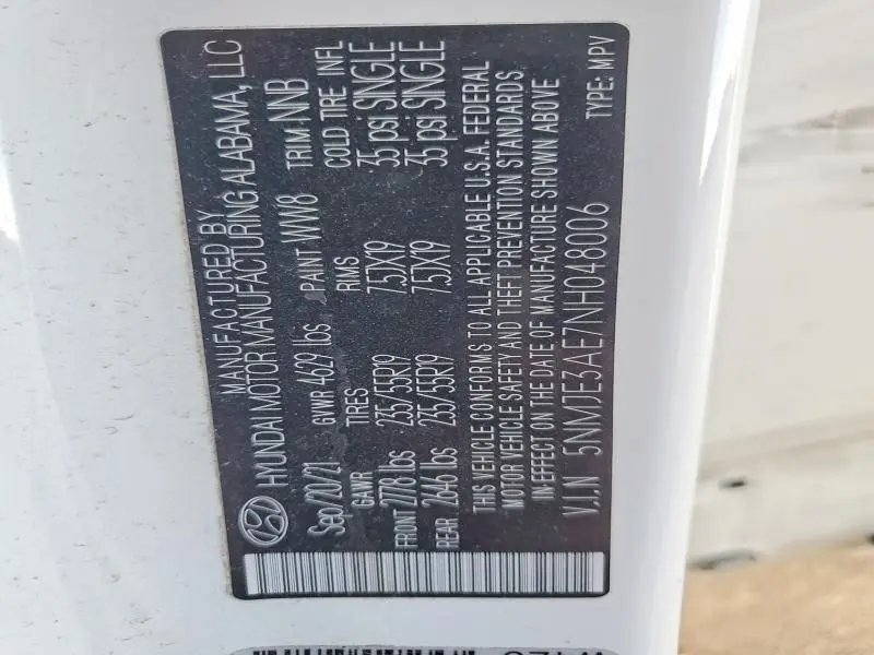 2022 HYUNDAI TUCSON LIMITED  